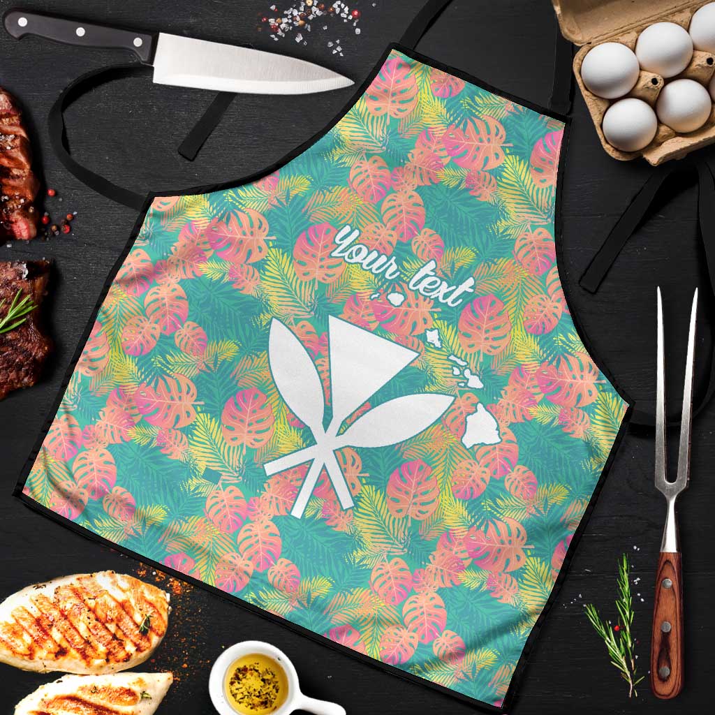 Seamless Hawaiian Quilt Pattern Apron Hawaii Culture Palm Leaf Tropical - Polynesian Pride