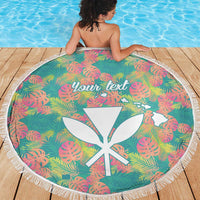 Personalised Seamless Hawaiian Quilt Pattern Beach Blanket Hawaii Culture Palm Leaf Tropical LT9 - Polynesian Pride