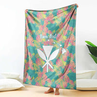 Seamless Hawaiian Quilt Pattern Blanket Hawaii Culture Palm Leaf Tropical - Polynesian Pride