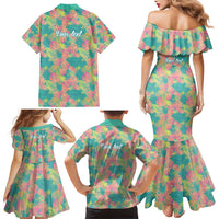 Personalised Seamless Hawaiian Quilt Pattern Family Matching Mermaid Dress and Hawaiian Shirt Hawaii Culture Palm Leaf Tropical LT9 - Polynesian Pride