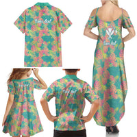 Personalised Seamless Hawaiian Quilt Pattern Family Matching Summer Maxi Dress and Hawaiian Shirt Hawaii Culture Palm Leaf Tropical LT9 - Polynesian Pride
