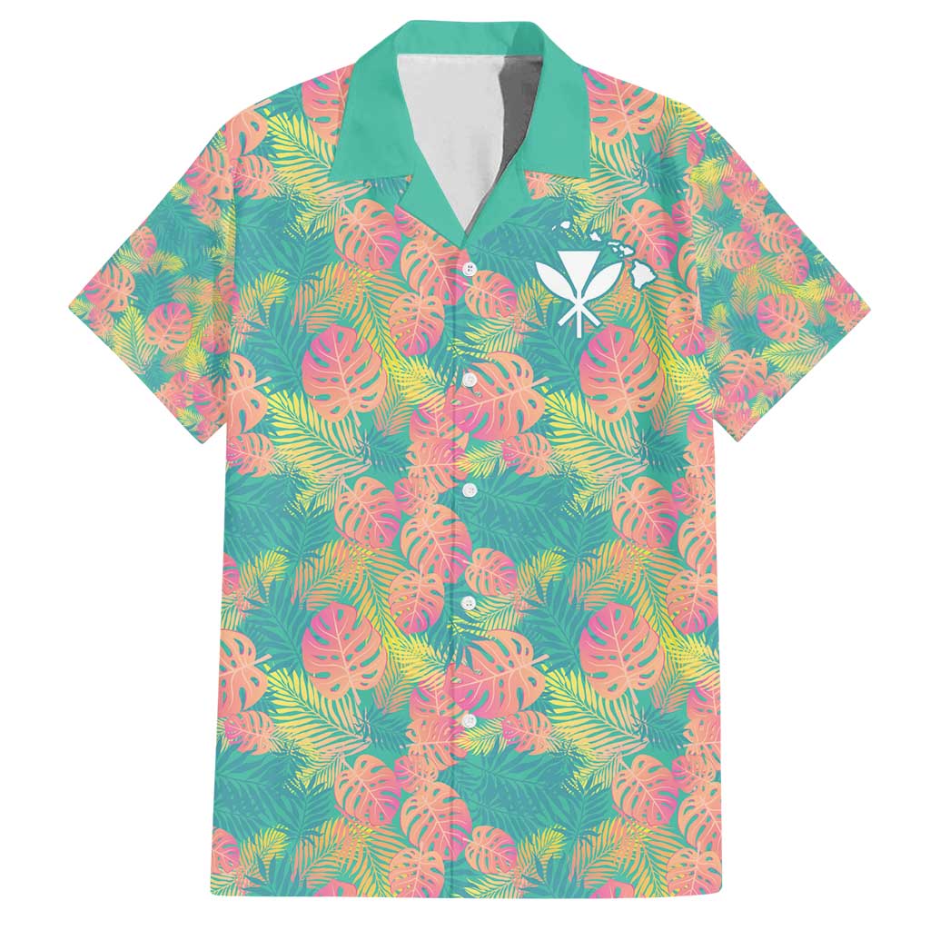 Personalised Seamless Hawaiian Quilt Pattern Family Matching Summer Maxi Dress and Hawaiian Shirt Hawaii Culture Palm Leaf Tropical LT9 Dad's Shirt - Short Sleeve Beige - Polynesian Pride