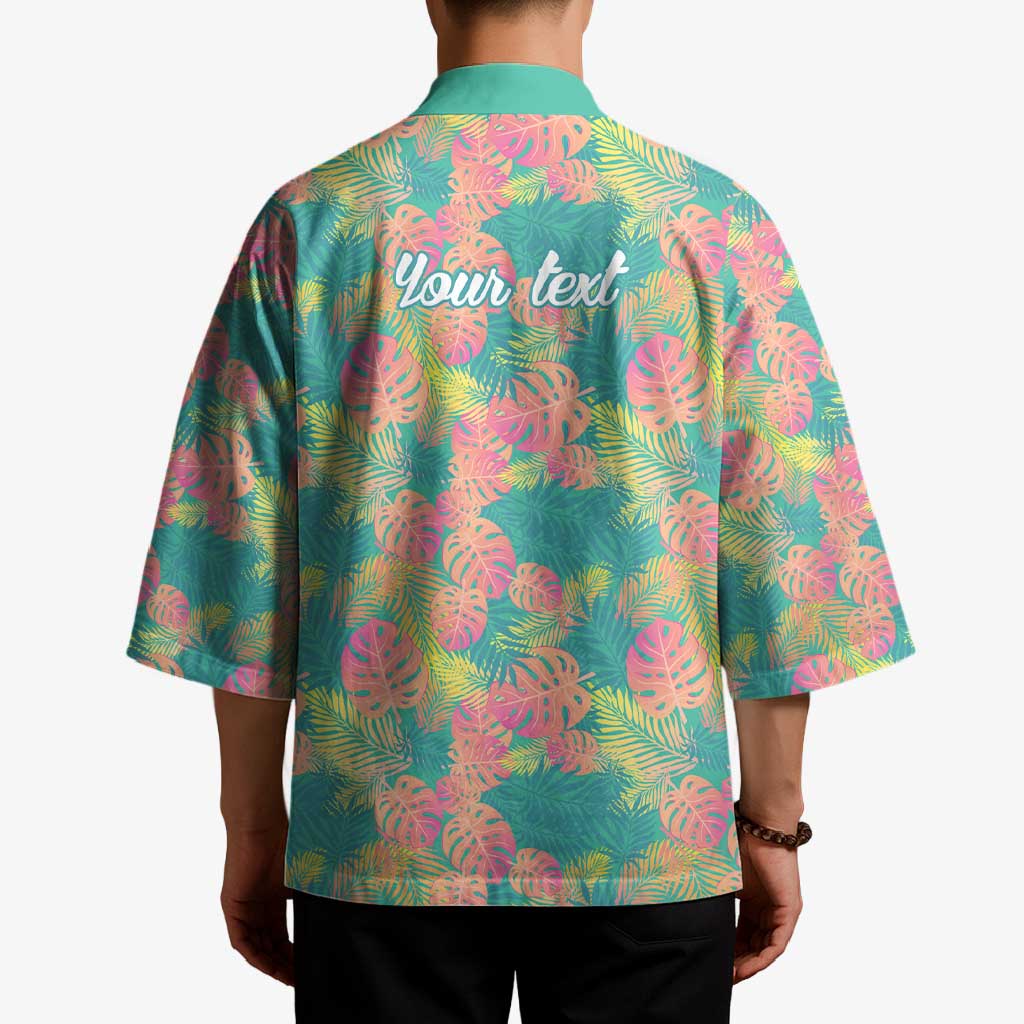 Seamless Hawaiian Quilt Pattern Kimono Hawaii Culture Palm Leaf Tropical - Polynesian Pride