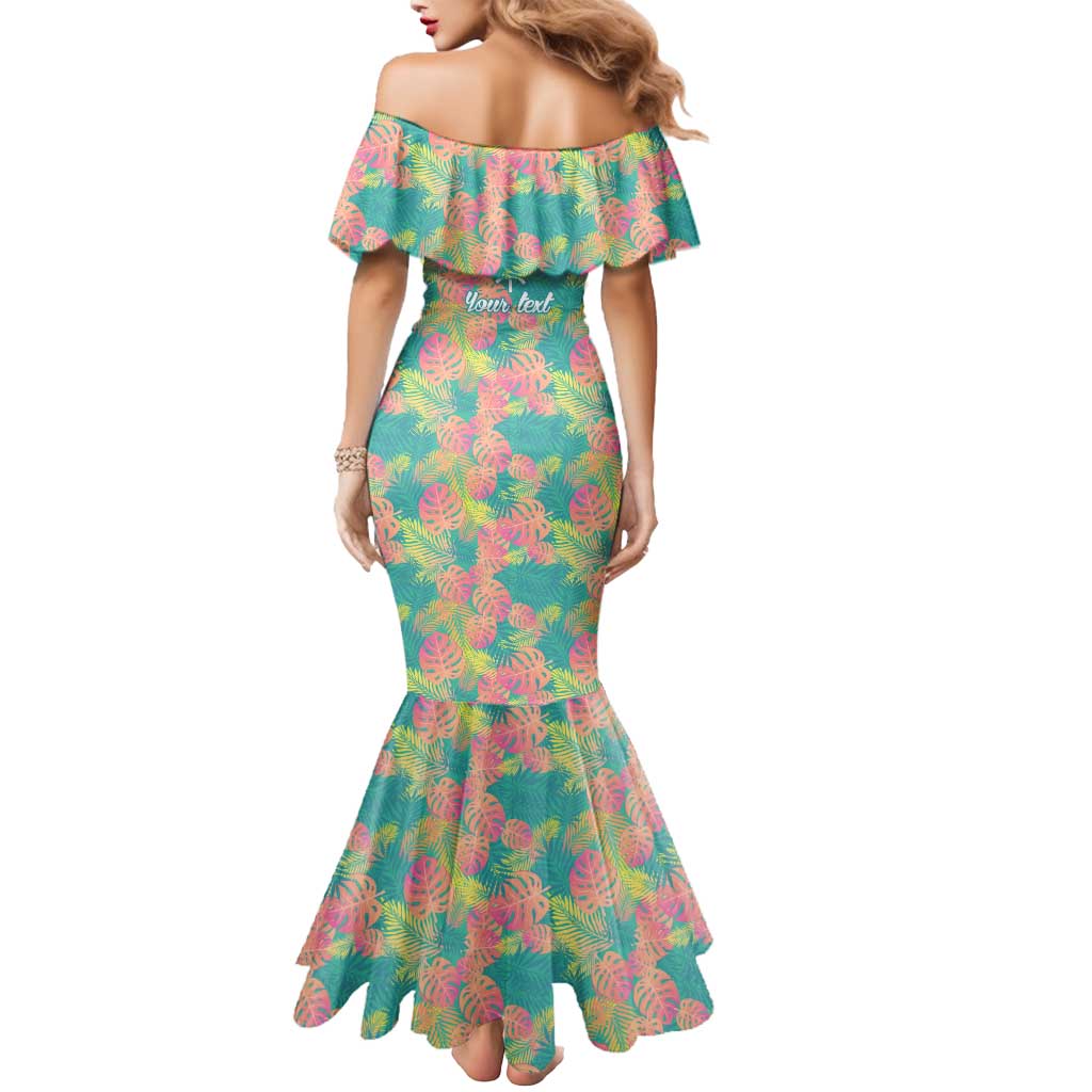 Personalised Seamless Hawaiian Quilt Pattern Mermaid Dress Hawaii Culture Palm Leaf Tropical LT9 - Polynesian Pride
