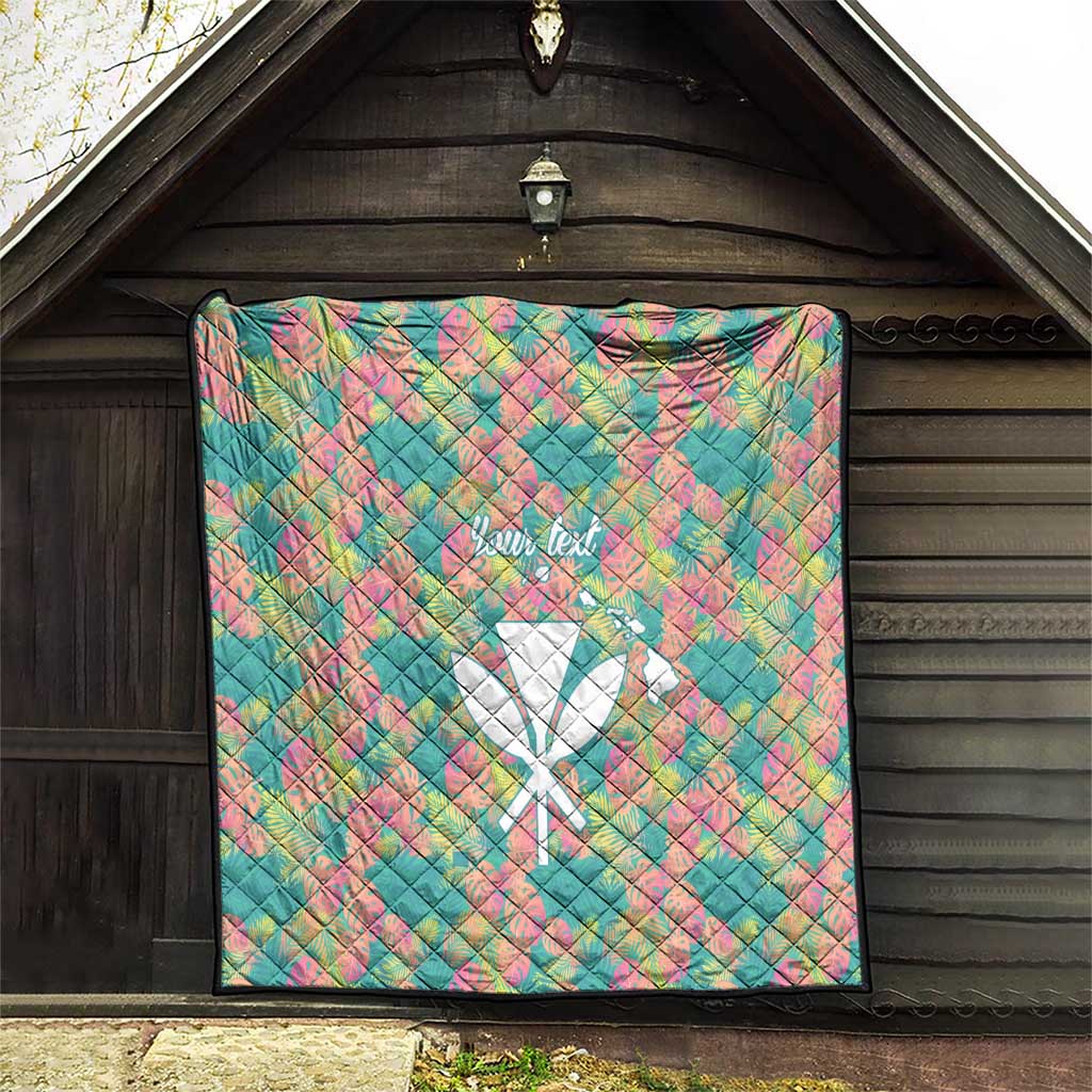 Seamless Hawaiian Quilt Pattern Quilt Hawaii Culture Palm Leaf Tropical - Polynesian Pride