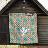 Seamless Hawaiian Quilt Pattern Quilt Hawaii Culture Palm Leaf Tropical - Polynesian Pride