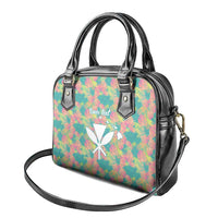 Seamless Hawaiian Quilt Pattern Shoulder Handbag Hawaii Culture Palm Leaf Tropical - Polynesian Pride