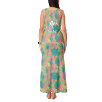 Personalised Seamless Hawaiian Quilt Pattern Tank Maxi Dress Hawaii Culture Palm Leaf Tropical LT9 - Polynesian Pride