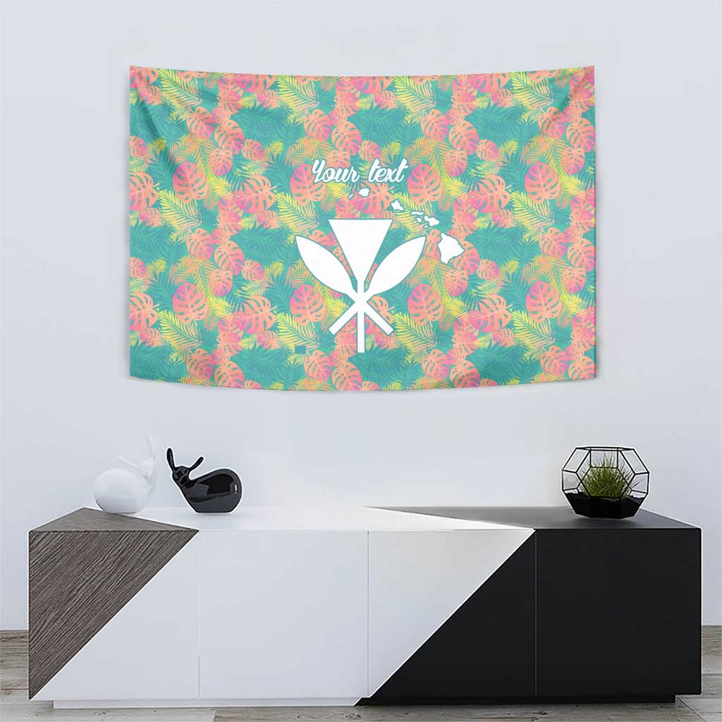Seamless Hawaiian Quilt Pattern Tapestry Hawaii Culture Palm Leaf Tropical - Polynesian Pride