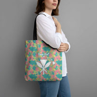 Seamless Hawaiian Quilt Pattern Tote Bag Hawaii Culture Palm Leaf Tropical - Polynesian Pride