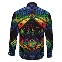 Tonga LGBT Family Matching Off Shoulder Short Dress and Hawaiian Shirt Love Is Love Ngatu Rainbow Water Color LT9 - Polynesian Pride