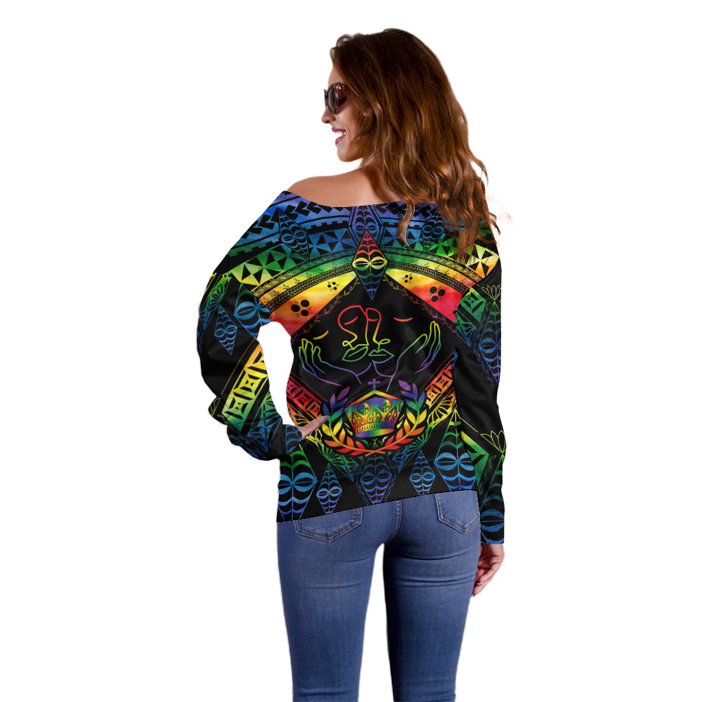 tonga-lgbt-off-shoulder-sweater-love-is-love-ngatu-rainbow-water-color