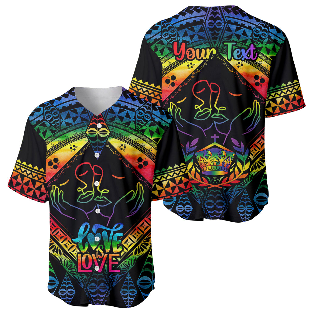 personalised-tonga-lgbt-baseball-jersey-love-is-love-ngatu-rainbow-water-color