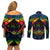 personalised-tonga-lgbt-couples-matching-off-shoulder-short-dress-and-long-sleeve-button-shirts-love-is-love-ngatu-rainbow-water-color