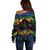 personalised-tonga-lgbt-off-shoulder-sweater-love-is-love-ngatu-rainbow-water-color