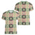 Seamless Pattern Maile and Pikake Lei Women V-Neck T-Shirt Squares Maile Leaf - Polynesian Pride