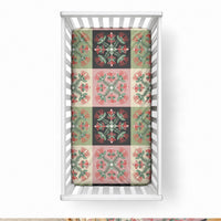 Seamless Pattern Pikake Lei Baby Bed Cover Floral Squares Pikake LT9 28 × 52 in Pink - Polynesian Pride