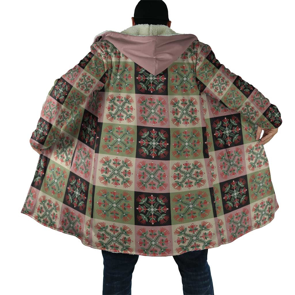 Seamless Pattern Pikake Lei Cloak Floral Squares Pikake - Polynesian Pride
