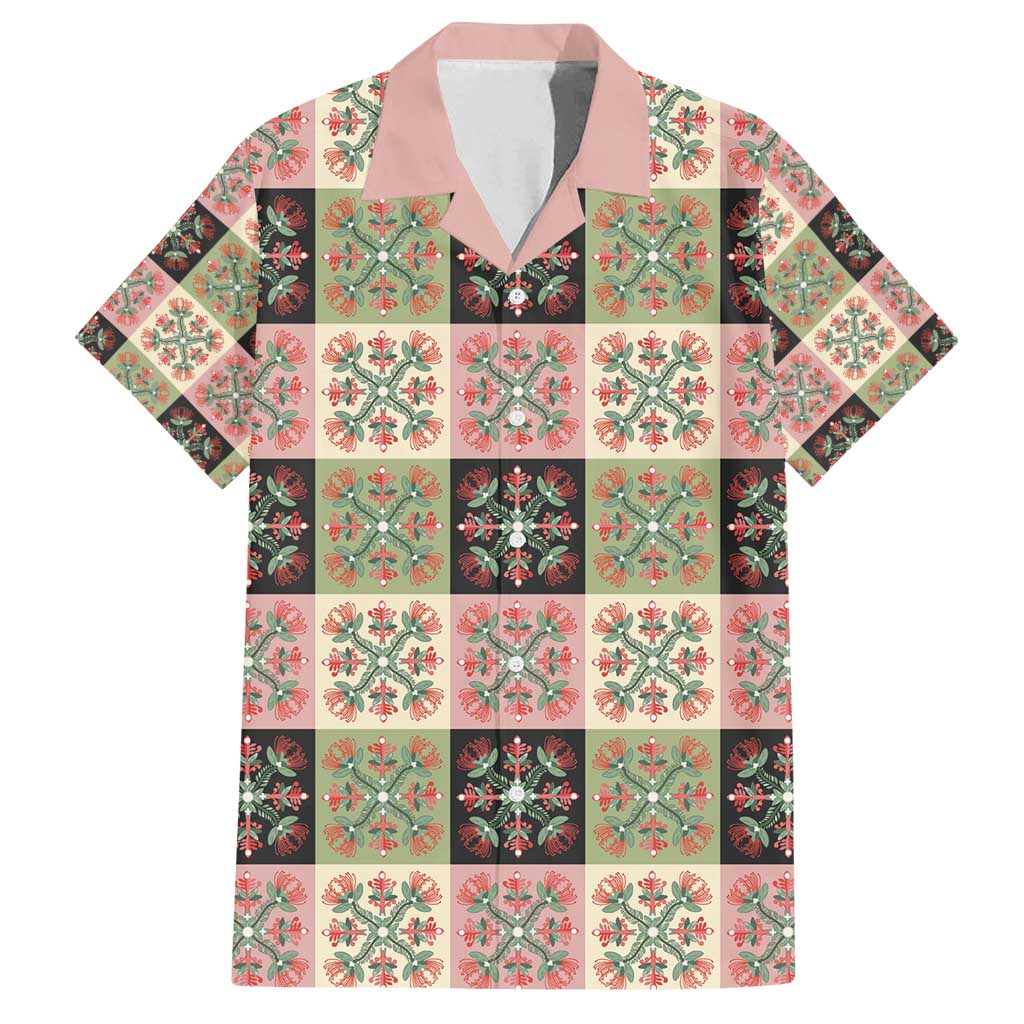 Seamless Pattern Pikake Lei Family Matching Tank Maxi Dress and Hawaiian Shirt Floral Squares Pikake - Polynesian Pride