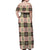 Seamless Pattern Pikake Lei Off Shoulder Maxi Dress Floral Squares Pikake - Polynesian Pride
