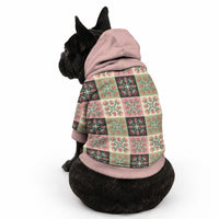 Seamless Pattern Pikake Lei Pet Hoodie Floral Squares Pikake LT9 - Polynesian Pride