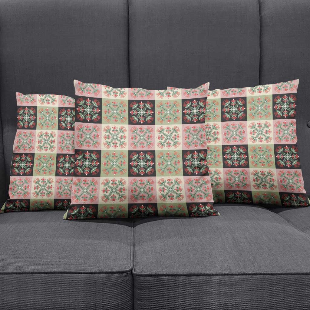 Seamless Pattern Pikake Lei Pillow Cover Floral Squares Pikake - Polynesian Pride