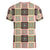 Seamless Pattern Pikake Lei Women V-Neck T-Shirt Floral Squares Pikake - Polynesian Pride