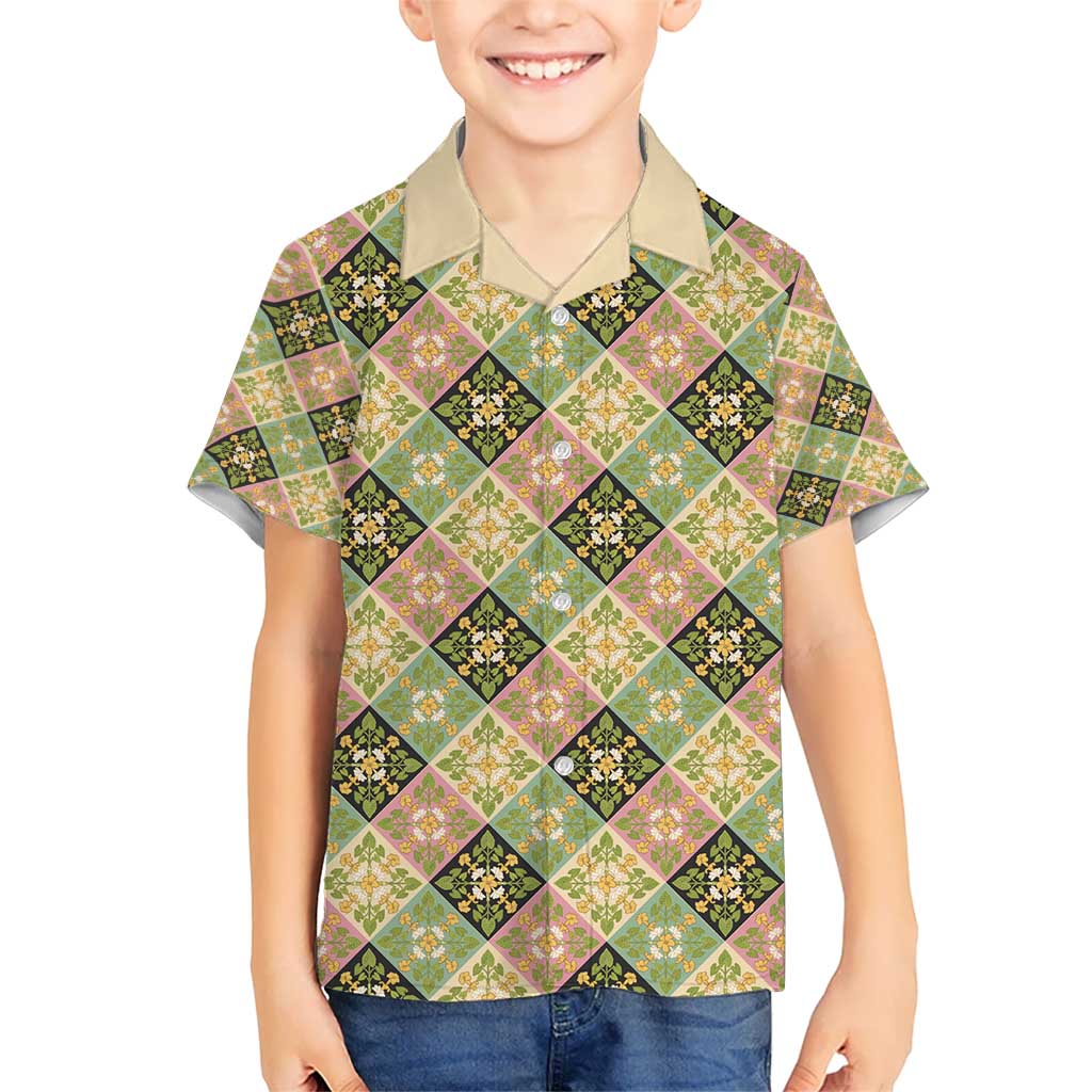 Seamless Pattern Puakenikeni and Kalo Hawaiian Shirt - Polynesian Pride