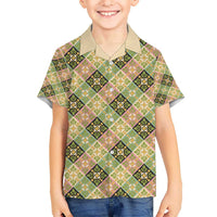 Seamless Pattern Puakenikeni and Kalo Hawaiian Shirt - Polynesian Pride