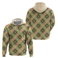 Seamless Pattern Puakenikeni and Kalo Zip Hoodie - Polynesian Pride