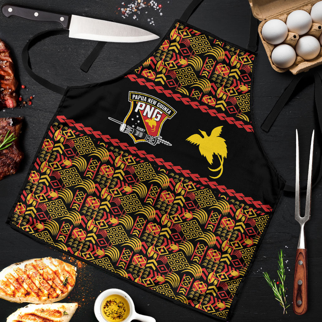 Papua New Guinea Kumuls Apron Bird of Paradise Black Version LT9 Black - Polynesian Pride