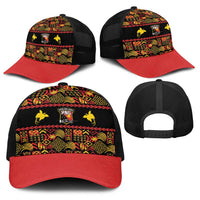 Papua New Guinea Kumuls Baseball Net Cap Bird of Paradise Black Version LT9 - Polynesian Pride