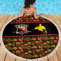 Papua New Guinea Kumuls Beach Blanket Bird of Paradise Black Version LT9 - Polynesian Pride