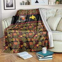 Papua New Guinea Kumuls Blanket Bird of Paradise Black Version LT9 Black - Polynesian Pride