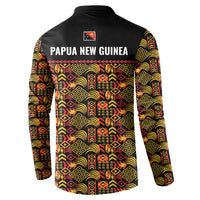 Papua New Guinea Kumuls Button Sweatshirt Bird of Paradise Black Version LT9 - Polynesian Pride