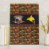 Papua New Guinea Kumuls Canvas Wall Art Bird of Paradise Black Version LT9 Without Frame Black - Polynesian Pride