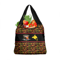 Papua New Guinea Kumuls Grocery Bag Bird of Paradise Black Version LT9 1-pack One Size Black - Polynesian Pride