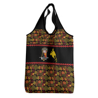 Papua New Guinea Kumuls Grocery Bag Bird of Paradise Black Version LT9 - Polynesian Pride