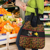 Papua New Guinea Kumuls Grocery Bag Bird of Paradise Black Version LT9 - Polynesian Pride