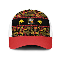 Papua New Guinea Kumuls Mesh Trucker Cap Bird of Paradise Black Version LT9 One Size White Black - Polynesian Pride