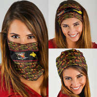 Papua New Guinea Kumuls Neck Gaiter Bird of Paradise Black Version LT9 - Polynesian Pride