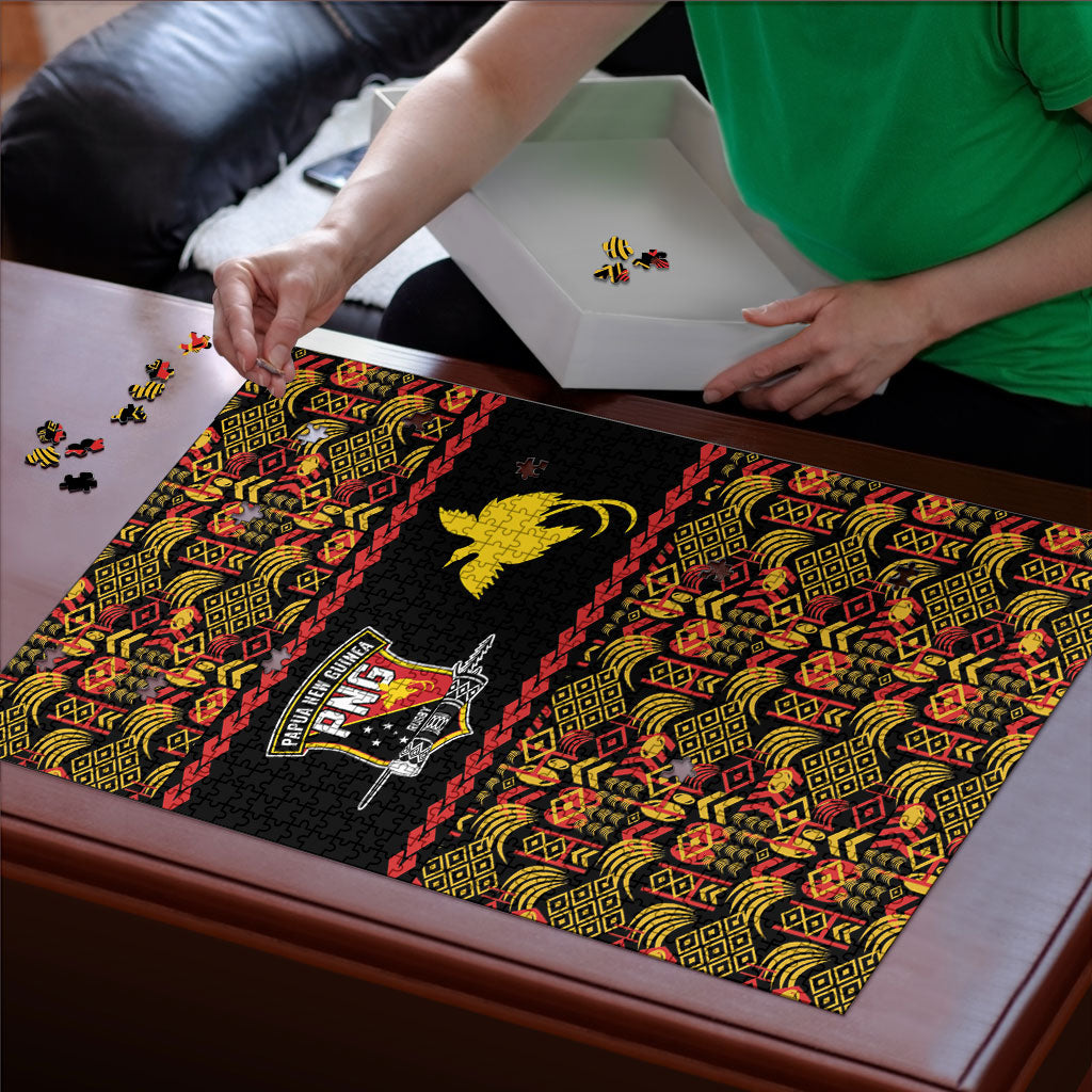 Papua New Guinea Kumuls Puzzle Bird of Paradise Black Version LT9 - Polynesian Pride
