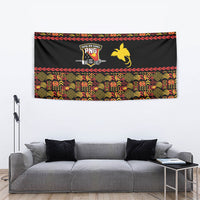 Papua New Guinea Kumuls Tapestry Bird of Paradise Black Version LT9 - Polynesian Pride