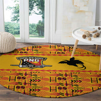 Papua New Guinea Kumuls Round Carpet Bird of Paradise Gold Version LT9 - Polynesian Pride