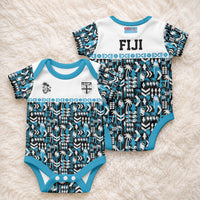 Fiji Bati Baby Onesie Bati Island Warrior Geometry LT9 - Polynesian Pride