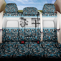 Fiji Bati Back Car Seat Cover Bati Island Warrior Geometry LT9 One Size Blue - Polynesian Pride