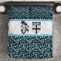 Fiji Bati Bedding Set Bati Island Warrior Geometry LT9 Blue - Polynesian Pride