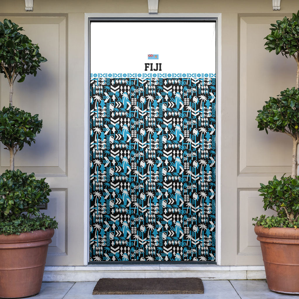 Fiji Bati Door Cover Bati Island Warrior Geometry