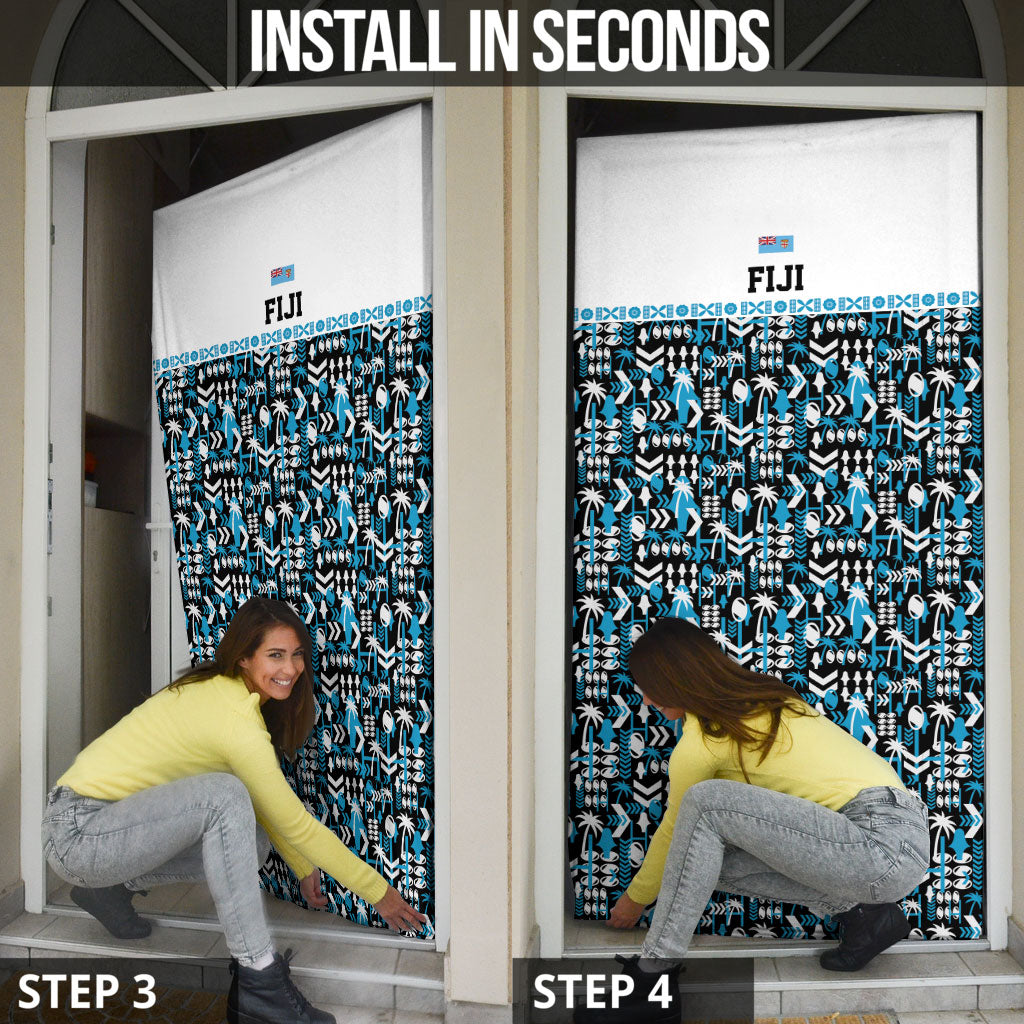 Fiji Bati Door Cover Bati Island Warrior Geometry