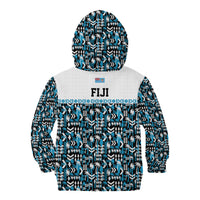 Fiji Bati Kid Hoodie Bati Island Warrior Geometry LT9 - Polynesian Pride